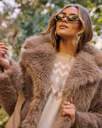 Before Midnight Faux Fur Coat