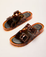 Julio Tortoise Shell Buckle Sandals