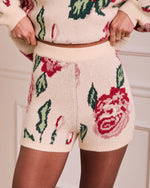 Soft Promise Floral Print Knit Shorts