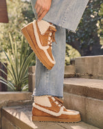 Tessa Faux Suede Sherpa Trim Shoe