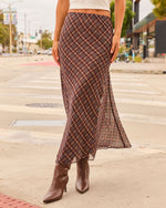 Fall Classic Plaid Maxi Skirt