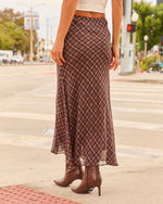 Fall Classic Plaid Maxi Skirt