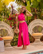 Summer Darling Front Tie Maxi Skirt
