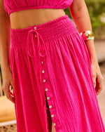 Summer Darling Front Tie Maxi Skirt