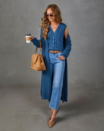 Soft Sunday Knit Longline Cardigan