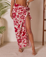 Sunset Persona Print Wrap Tie Sarong