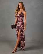 Amber Soul Floral Mesh Maxi Dress