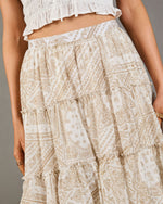 Sunset Drifter Tiered Paisley Maxi Skirt