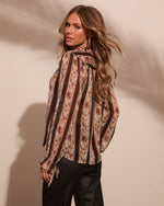 Daybreak Mood Floral Chiffon Blouse