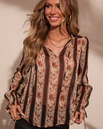 Daybreak Mood Floral Chiffon Blouse