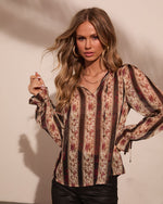 Daybreak Mood Floral Chiffon Blouse