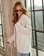 Taupe % Winsloe Knit Open Front Cardigan-3