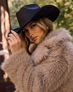 Black % Canyon Sunset Structured Cowboy Hat-3