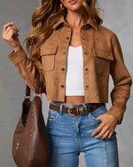 Butternut Button Butternut Suede Button Up Top – VICI