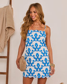 Radiant Daydream Abstract Mini Dress