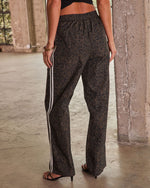 Marceli Ripstop Leopard Print Track Pants
