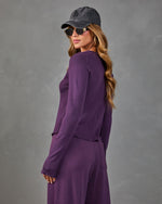 Morisette Waffle Knit Long Sleeve Top
