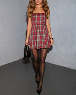 Kersten Plaid Mini Dress