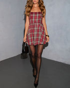 Kersten Plaid Mini Dress