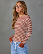 Sherry Striped Knit Top