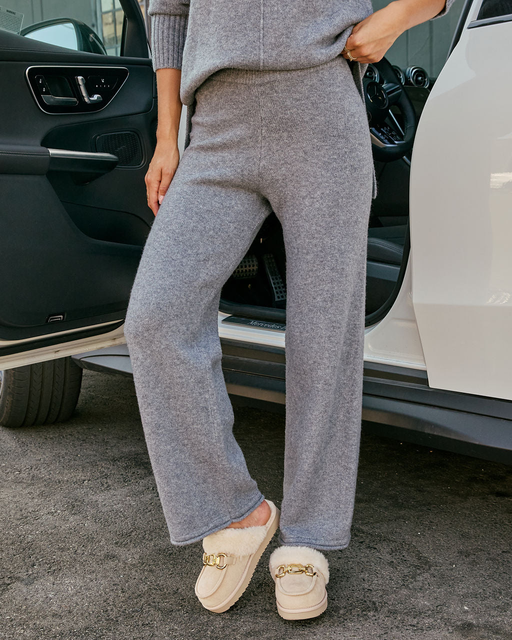 Reysa Ribbed Knit High Rise Pant – VICI