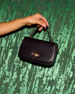 Black % Sienra Top Handle Leather Bag-6