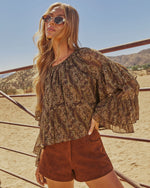 Studio Muse Faux Suede Shorts