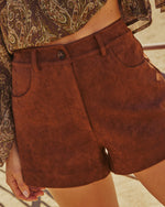 Studio Muse Faux Suede Shorts