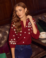 Rosie Haze Embroidered Cardigan