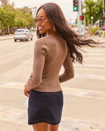 Quite Frankly Ribbed V Neck Sweater