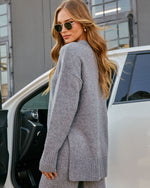 Reysa Knit Pintuck Crew Neck Sweater