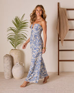 Seabreeze Socialite Paisley Strapless Jumpsuit