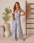 Seabreeze Socialite Paisley Strapless Jumpsuit