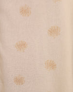 Coastal Days Seashell Print Linen Blend Midi Dress