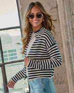 Gentle Evening Striped Cardigan