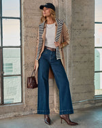 Gentle Evening Striped Cardigan