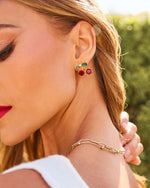 Picnic Darling Drop Cherry Earrings