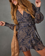 Martina Floral Wrap Mini Dress