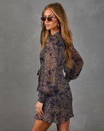 Martina Floral Wrap Mini Dress