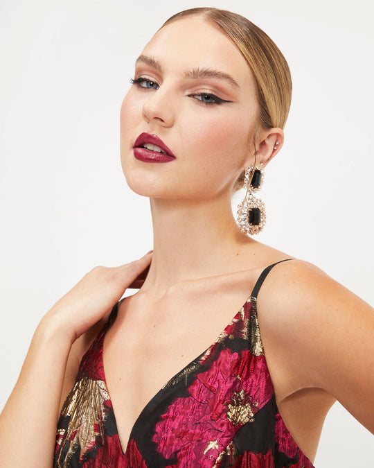 Metallic Organza Mini Dress