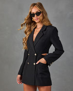 Stay Suited Blazer Romper
