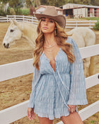 Daydream Belle Textured Smocked Romper