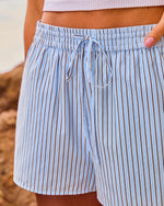 Harbor Lights Striped Drawstring Shorts