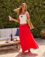 Liberty Romance Drawstring Maxi Skirt