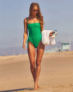 Champagne Shores Eyelet One Piece Swimsuit