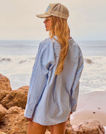 Harbor Lights Striped Button Down Top