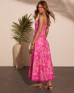 Wishful Bloom Tropical Print Maxi Dress