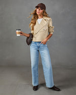 Autumn Romance Vegan Leather Moto Jacket
