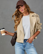 Autumn Romance Vegan Leather Moto Jacket