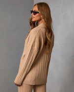 Cuddle Me Double Breasted Knit Sweater